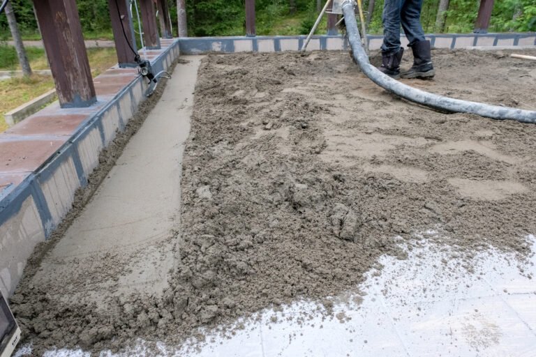 The,Builders,Poured,Concrete,In,The,Garage